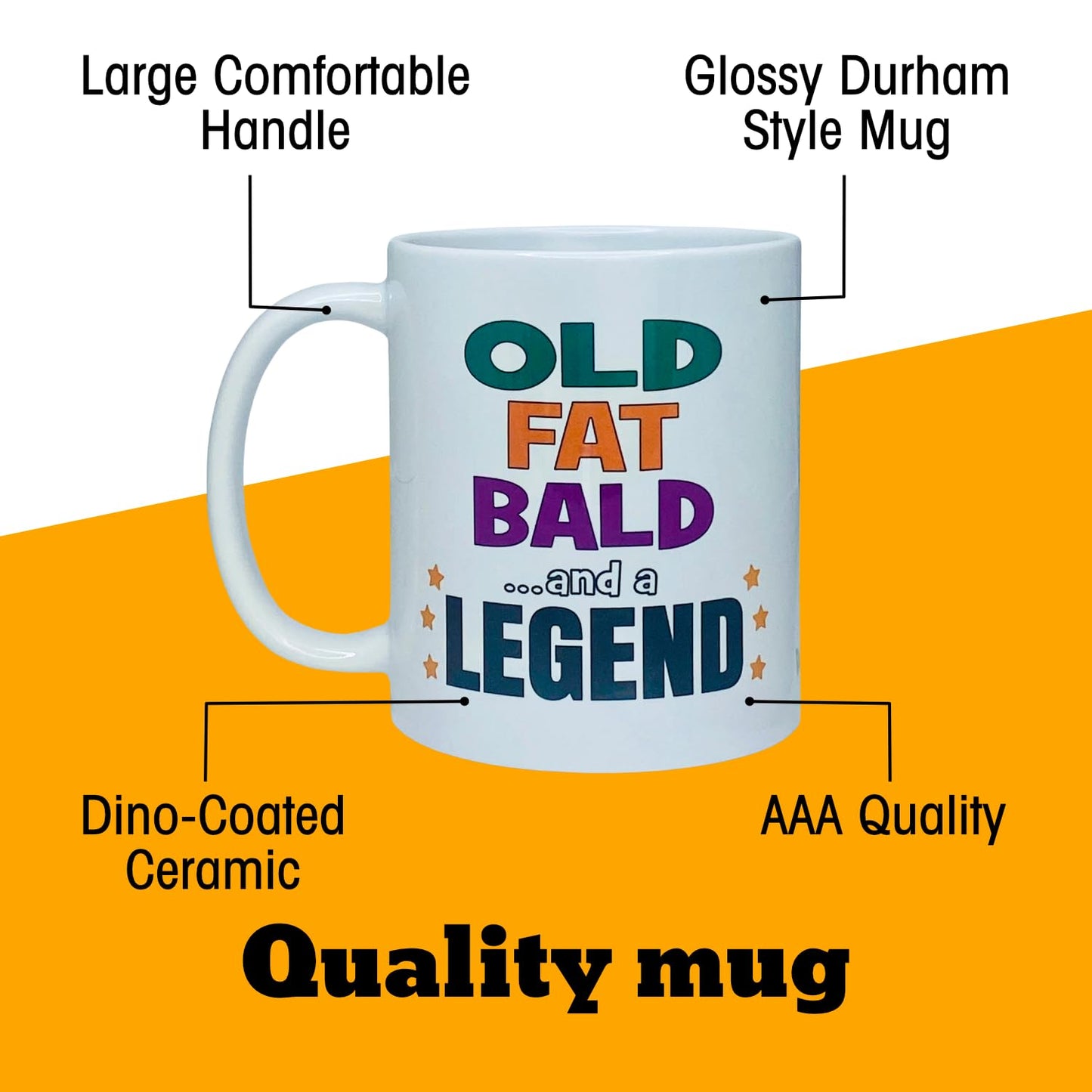 Old Fat Bald and a Legend Mug