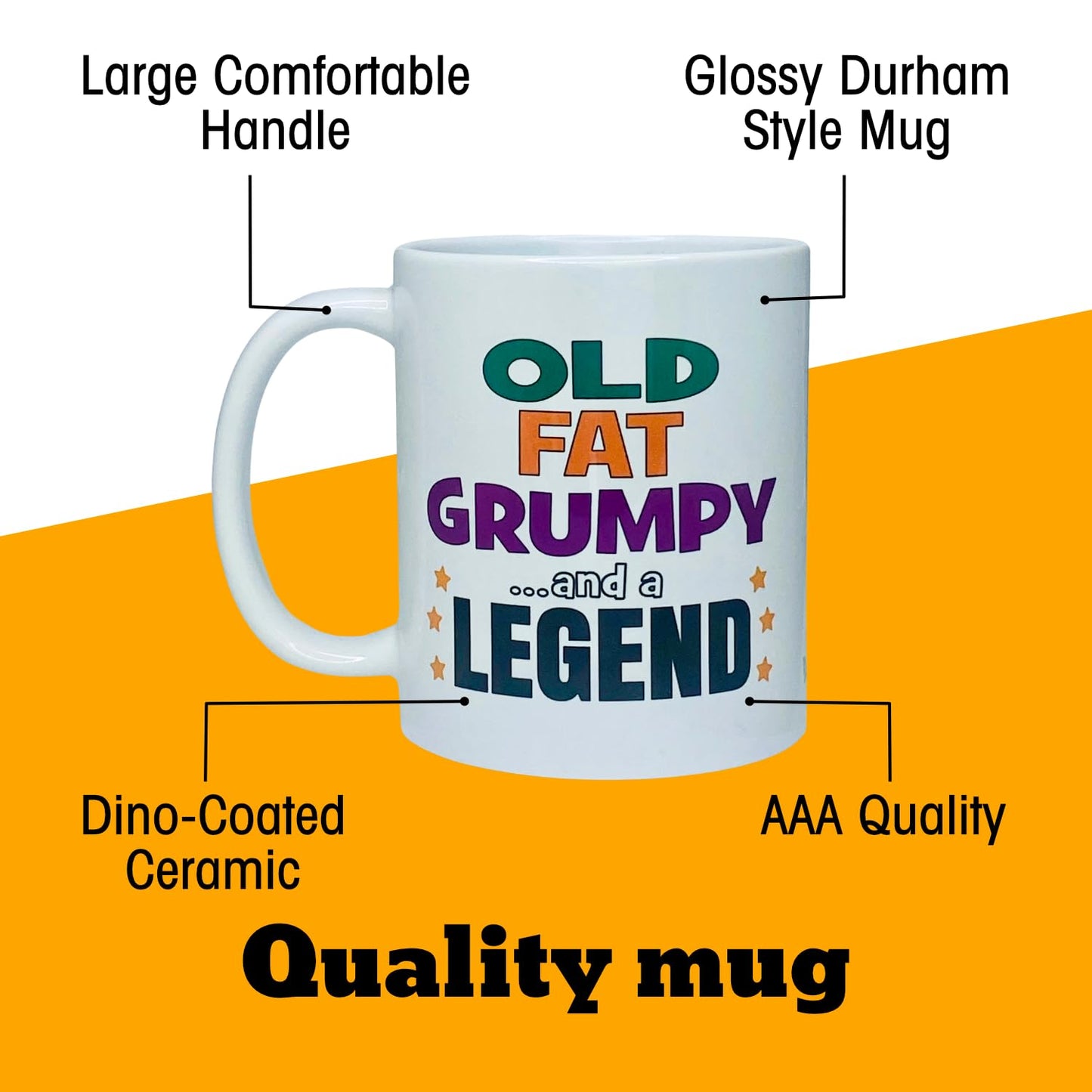 Old Fat Grumpy and a Legend Mug