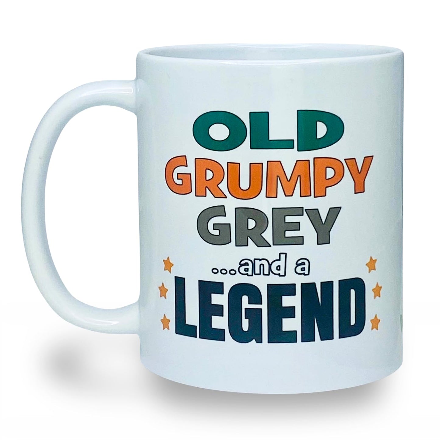 Old Grumpy Grey and a Legend Mug