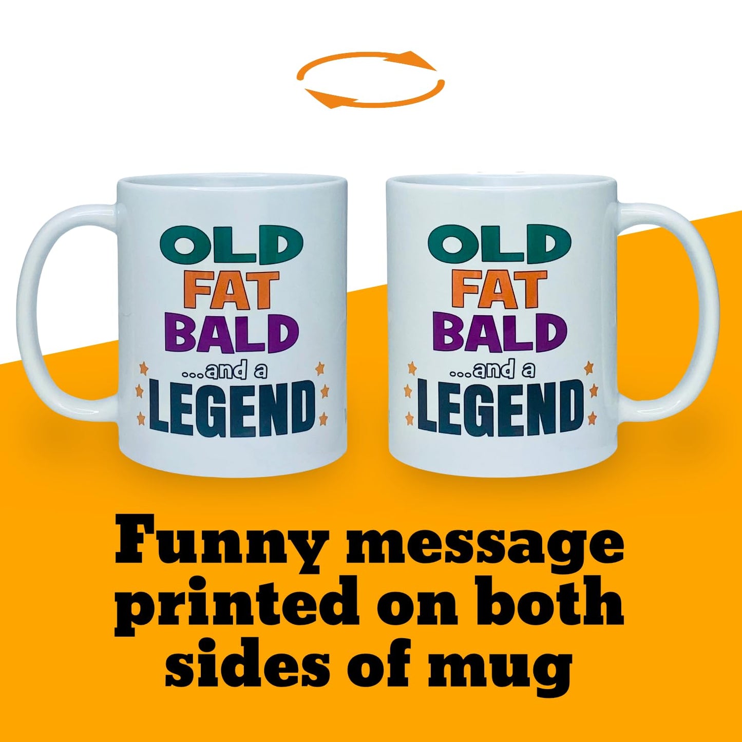 Old Fat Bald and a Legend Mug