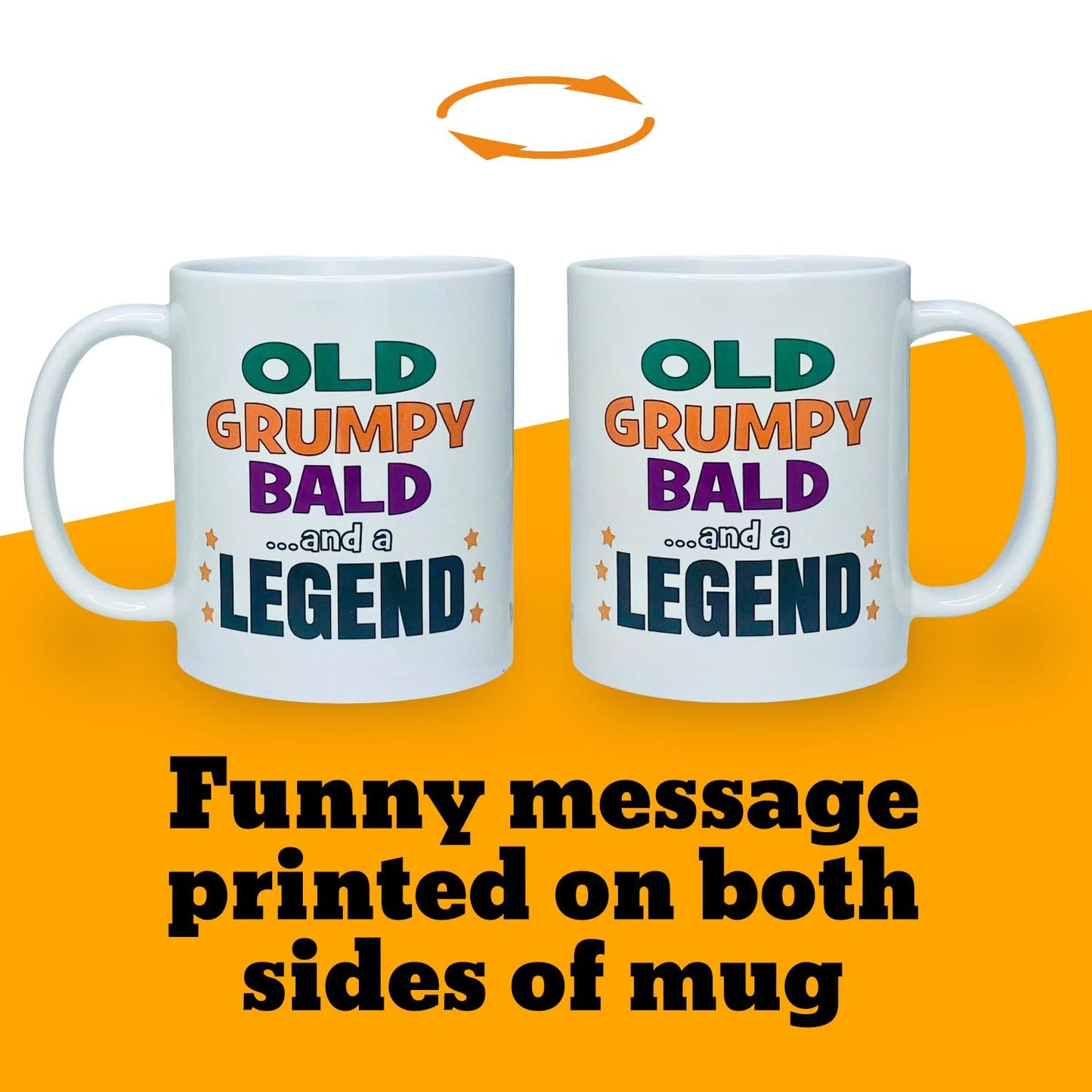 Old Grumpy Bald and a Legend Mug