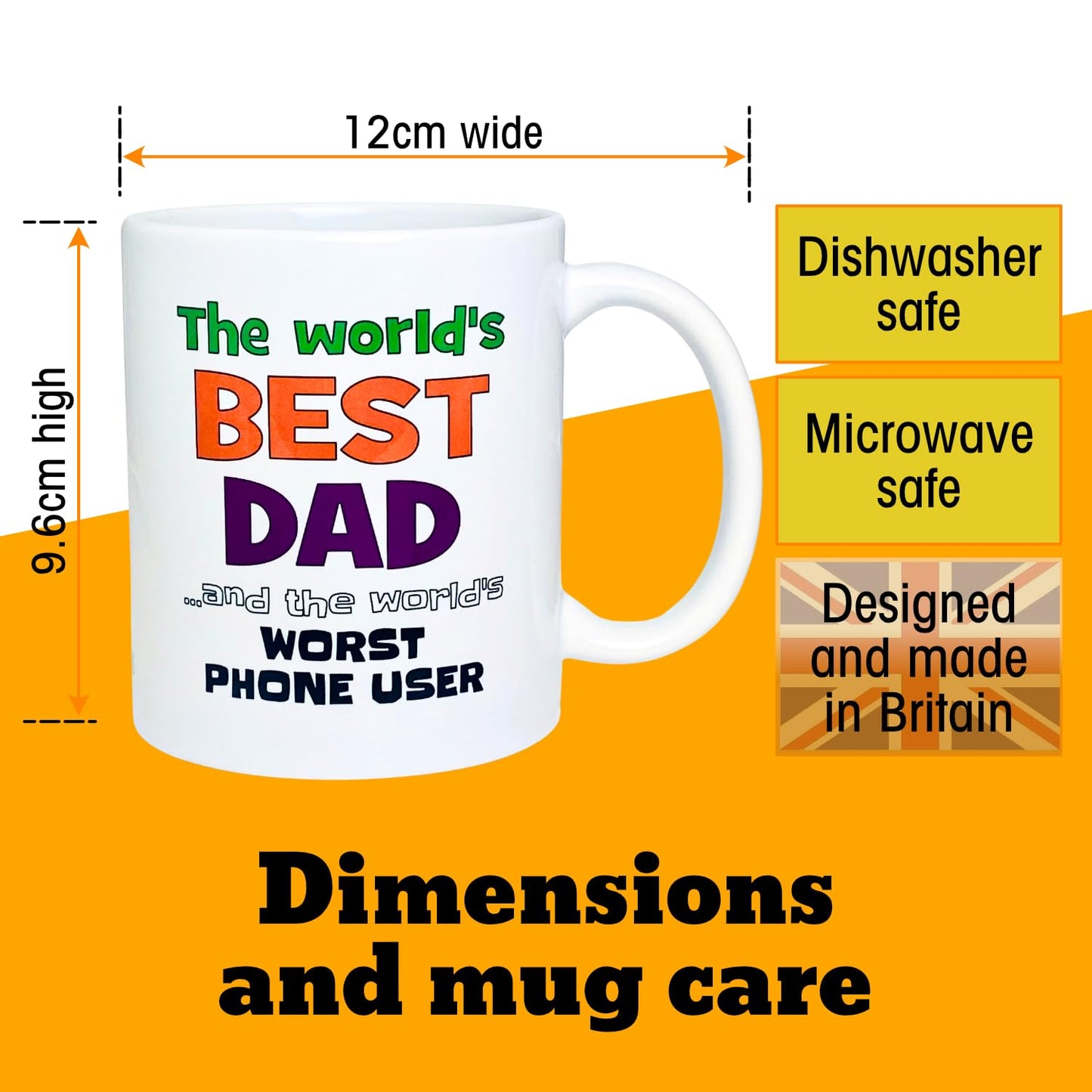 World’s Best Dad and World’s Worst Phone User Mug